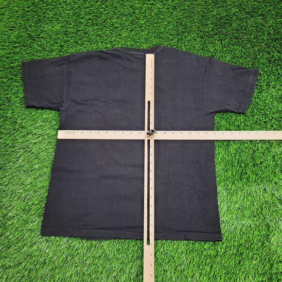 Vintage 90s Vince-Gill Shirt Womens L/XL 19x23 Black - Picture 3 of 13